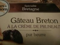 Gateau breton a la crème de pruneaux