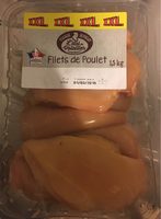 Filets de poulet jaune