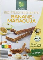 Barres fruitées bio à la banane et fruit de la passion