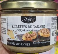 Rillettes de canard, 20% foie gras de canard