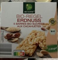 BIO-RIEGEL ERNDUSS 5 barres BIO SUCRÉES AUX CACAHUÈTES