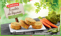 Palets choux romanesco, haricots verts, carottes
