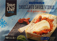 Cabillaud sauce vierge,riz et quinoa rouge