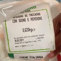 Spiedini di tacchino con suino