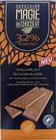 Chocolat au lait avec des morceaux de caramel