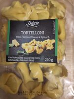 Tortellini with fontina cheese & spinach