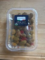 Crushed Green Olives in Marinade