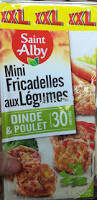 Mini fricadelles aux légumes, dindes et poulet
