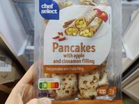 Pancakes with Apple & cinnamon filling