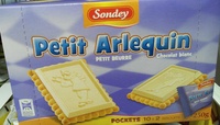 Petit Arlequin - Biscuit petit beurre enrobé de chocolat blanc