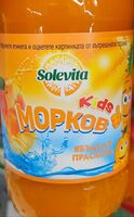 Сок от моркови, ябълки и праскови