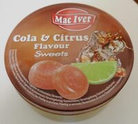 Cola & citrus flavour sweets