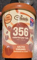 Salted caramel flavoured iced cream