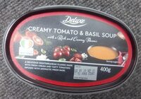 Creamy tomato & basil soup