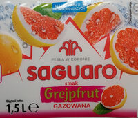 Napój gazowany o smaku grejpfrutowym.
