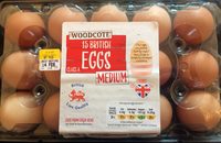 15 British eggs - class A - medium