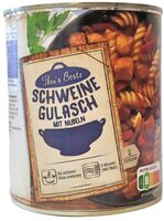 Theas Beste Schweinegulasch mit Nudeln