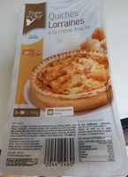 Quiches lorrains à la crème fraîche