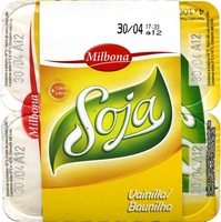 Postre de soja vainilla