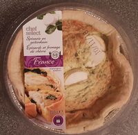 Quiche met geitenkaas en spinazie