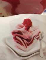 Kerst: Ijs Cubics Vanille-framboos 4 Stuks (delicieux) Diepvries