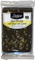 Chocolate negro con jengibre y limón 60% cacao