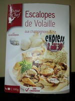 Escalopes de Volaille aux Champignons & Riz