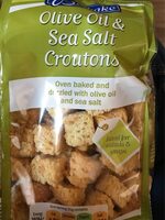 Olive oil and sea salt croutons