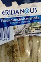 Filet anchois mariné