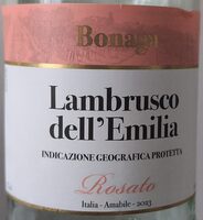 Lambrusco dell'Emilia Rosato