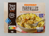 Farfalle aux champignons et au poulet