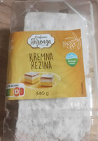 Kremna rezina z nadevom z okusom vanilije