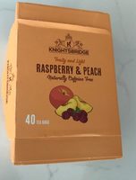 Raspberry and peach