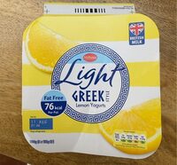 Light greek lemon yogurts