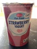 Fat free strawberry yogurt