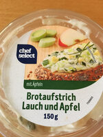 Brotaufstrich Lauch und Apfel