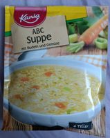 ABC Suppe mit Nudeln und Gemüse