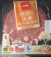 Geflügel salami mit pflanzenfett