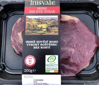 Irské hovězí maso Vysoký roštěnec bez kosti