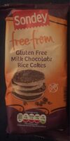 Milk chocolate rice cakes