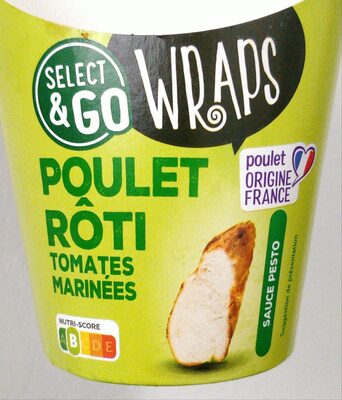 Wrap poulet rôti