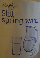 Still spring water