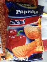Chips Paprika Crinkle Cut (ribbelchips) Zak 250 Gram (crusti Croc)