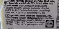 Eidam polotvrdý polotučný sýr plátky 30%