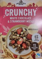 Crunchy white chocolate & strawberry muesli