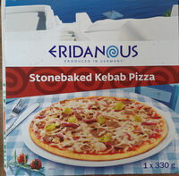 Stonebaked kebab pizza