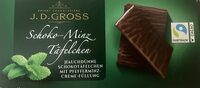 Chocolate Mints - Zartbitter Täfelchen Minze