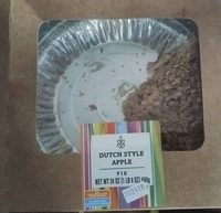 Dutch style apple pie