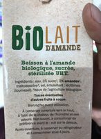 Lait d'Amande Bio