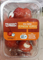 Feta stuffed peppadew peppers